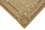Aubusson Eskitme Bej Pamuk Üzerine Yün El Dokuma Halı-298x439 - Görsel 4