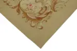 Aubusson Eskitme Bej Pamuk Üzerine Yün El Dokuma Halı-176x270 - Görsel 4
