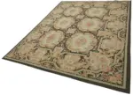 Aubusson Eskitme Bej Pamuk Üzerine Yün El Dokuma Halı-238x303 - Görsel 3