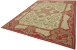 Aubusson Eskitme Bej Pamuk Üzerine Yün El Dokuma Halı-273x354 - Görsel 3