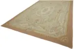 Aubusson Eskitme Bej Pamuk Üzerine Yün El Dokuma Halı-297x428 - Görsel 3