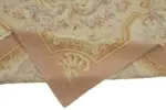 Aubusson Eskitme Bej Pamuk Üzerine Yün El Dokuma Halı-297x428 - Görsel 6