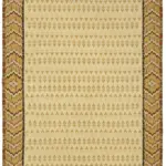 Aubusson Eskitme Bej Pamuk Üzerine Yün El Dokuma Halı-267x384