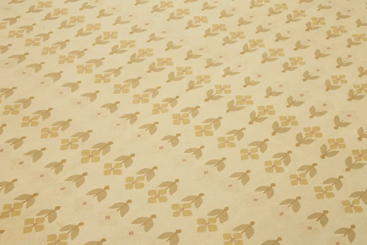 Aubusson Eskitme Bej Pamuk Üzerine Yün El Dokuma Halı-267x384 - Görsel 5