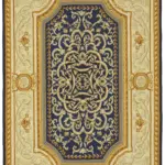 Aubusson Eskitme Bej Pamuk Üzerine Yün El Dokuma Halı-177x267