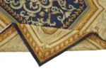 Aubusson Eskitme Bej Pamuk Üzerine Yün El Dokuma Halı-177x267 - Görsel 6