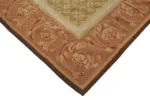 Aubusson Eskitme Bej Pamuk Üzerine Yün El Dokuma Halı-264x353 - Görsel 4