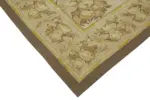 Aubusson Eskitme Bej Pamuk Üzerine Yün El Dokuma Halı-270x370 - Görsel 4