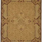 Aubusson Eskitme Bej Pamuk Üzerine Yün El Dokuma Halı-277x356