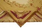 Aubusson Eskitme Bej Pamuk Üzerine Yün El Dokuma Halı-262x358 - Görsel 6