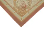 Aubusson Eskitme Bej Pamuk Üzerine Yün El Dokuma Halı-240x310 - Görsel 4