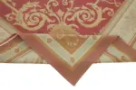 Aubusson Eskitme Bej Pamuk Üzerine Yün El Dokuma Halı-240x310 - Görsel 6