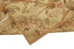 Aubusson Eskitme Bej Pamuk Üzerine Yün El Dokuma Halı-262x377 - Görsel 6
