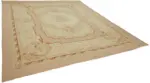 Aubusson Eskitme Bej Pamuk Üzerine Yün El Dokuma Halı-308x397 - Görsel 2