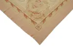 Aubusson Eskitme Bej Pamuk Üzerine Yün El Dokuma Halı-308x397 - Görsel 4
