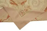 Aubusson Eskitme Bej Pamuk Üzerine Yün El Dokuma Halı-308x397 - Görsel 6