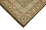 Aubusson Eskitme Bej Pamuk Üzerine Yün El Dokuma Halı-206x279 - Görsel 4