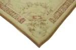 Aubusson Eskitme Bej Pamuk Üzerine Yün El Dokuma Halı-237x290 - Görsel 4