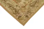Aubusson Eskitme Bej Pamuk Üzerine Yün El Dokuma Halı-177x273 - Görsel 4