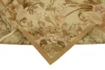Aubusson Eskitme Bej Pamuk Üzerine Yün El Dokuma Halı-177x273 - Görsel 6
