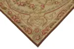 Aubusson Eskitme Bej Pamuk Üzerine Yün El Dokuma Halı-123x185 - Görsel 4