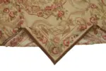 Aubusson Eskitme Bej Pamuk Üzerine Yün El Dokuma Halı-123x185 - Görsel 6