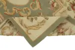 Aubusson Eskitme Bej Pamuk Üzerine Yün El Dokuma Halı-071x143 - Görsel 6