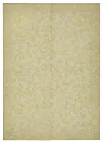 Needlepoint Bej Pamuk Üzerine Yün El Dokuma Halı-180x255