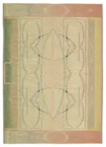 Needlepoint Bej Pamuk Üzerine Yün El Dokuma Halı-180x257