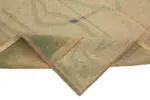 Needlepoint Bej Pamuk Üzerine Yün El Dokuma Halı-180x257 - Görsel 6
