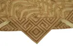 Needlepoint Bej Pamuk Üzerine Yün El Dokuma Halı-244x303 - Görsel 6