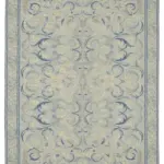 Needlepoint Bej Pamuk Üzerine Yün El Dokuma Halı-183x276