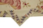 Needlepoint Bej Pamuk Üzerine Yün El Dokuma Halı-178x270 - Görsel 6