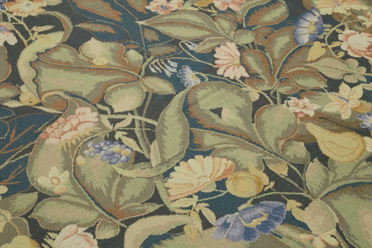 Needlepoint Bej Pamuk Üzerine Yün El Dokuma Halı-231x290 - Görsel 5