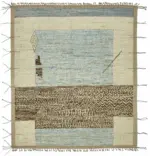 Tribal Modern Dizayn Bej Pamuk Üzerine Yün El Dokuma Halı-261x302