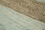 Tribal Modern Dizayn Bej Pamuk Üzerine Yün El Dokuma Halı-261x302 - Görsel 5