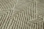 Tribal Modern Dizayn Bej Pamuk Üzerine Yün El Dokuma Halı-272x375 - Görsel 5