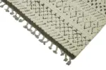 Tribal Modern Dizayn Bej Pamuk Üzerine Yün El Dokuma Halı-278x374 - Görsel 4
