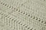 Tribal Modern Dizayn Bej Pamuk Üzerine Yün El Dokuma Halı-278x374 - Görsel 5