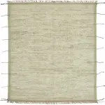 Tribal Modern Dizayn Bej Pamuk Üzerine Yün El Dokuma Halı-261x299