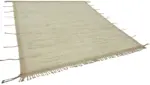 Tribal Modern Dizayn Bej Pamuk Üzerine Yün El Dokuma Halı-261x299 - Görsel 2