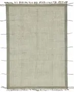 Tribal Modern Dizayn Bej Pamuk Üzerine Yün El Dokuma Halı-222x307