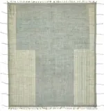 Tribal Modern Dizayn Bej Pamuk Üzerine Yün El Dokuma Halı-256x308