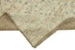 Tribal Modern Dizayn Bej Pamuk Üzerine Yün El Dokuma Halı-254x288 - Görsel 6