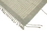 Tribal Modern Dizayn Bej Pamuk Üzerine Yün El Dokuma Halı-252x299 - Görsel 4