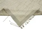 Tribal Modern Dizayn Bej Pamuk Üzerine Yün El Dokuma Halı-252x299 - Görsel 6
