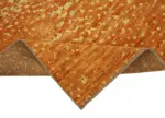 Tribal Modern Dizayn Turuncu Pamuk Üzerine Yün El Dokuma Halı-200x284 - Görsel 6