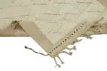 Tribal Modern Dizayn Bej Pamuk Üzerine Yün El Dokuma Halı-068x188 - Görsel 6
