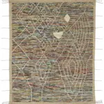 Tribal Modern Dizayn Multi Pamuk Üzerine Yün El Dokuma Halı-245x310