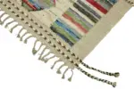 Tribal  Modern Dizayn Multi Pamuk Üzerine Yün El Dokuma Halı-256x307 - Görsel 4